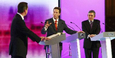 大選前最后辯論結束 英首相布朗被認為“很失敗”