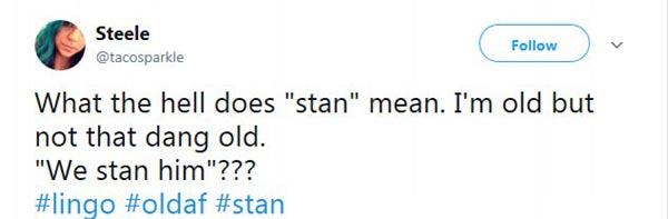 格萊美歌后克萊森金球獎現場“追星” stan到底啥意思？