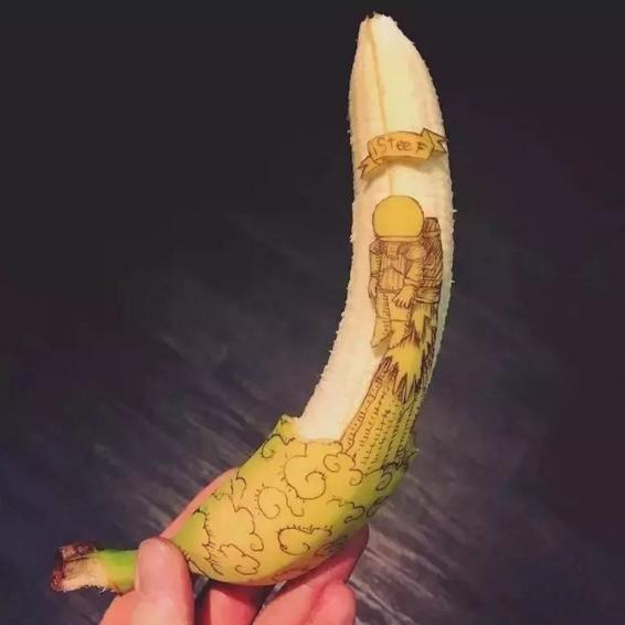 水果變身藝術品，香蕉還可以這么玩兒