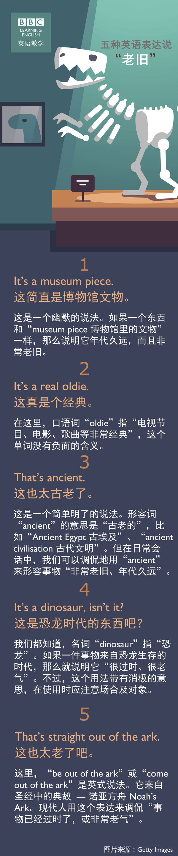五種英語(yǔ)表達(dá)說(shuō)事物“老舊”