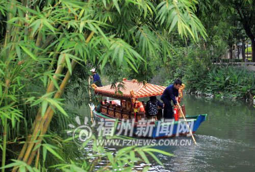 白馬河仿古福船試運營 運營時間:每天8:30-18:00